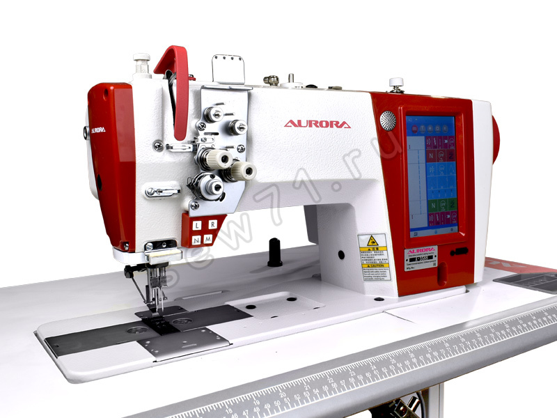 картинка Двухигольная промышленная швейная машина Aurora A-3588 (увеличенные челноки и декоративные строчки) от Центра Швейных Машин